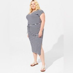 Torrid Midi Super Soft Dolman Sleeve Dress - Size 4X